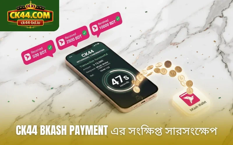 CK44 bKash payment এর সংক্ষিপ্ত সারসংক্ষেপ