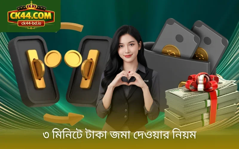 ৩ মিনিটে টাকা জমা দেওয়ার নিয়ম
